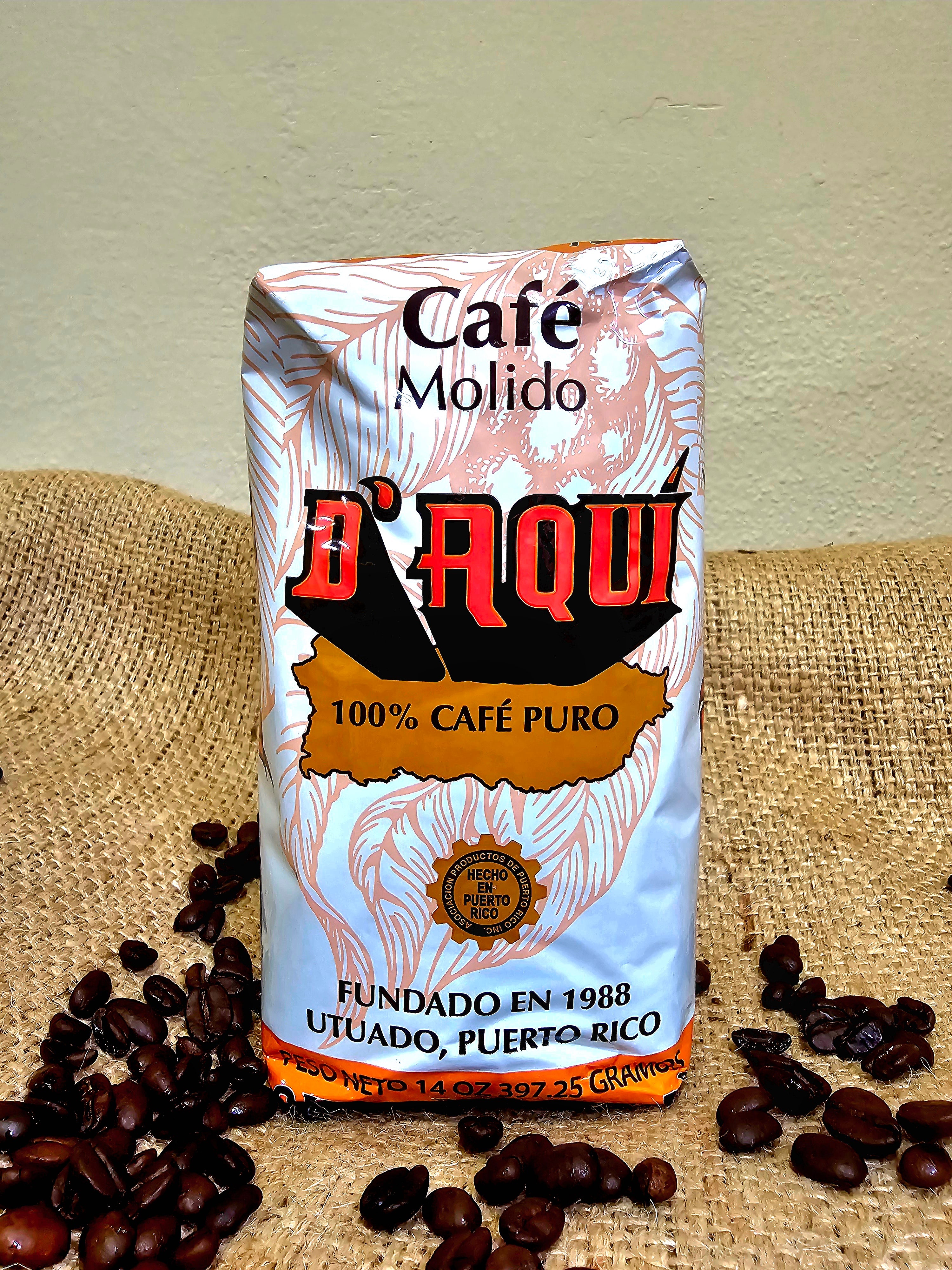 Café D’aquí 100% Café Puro 14oz